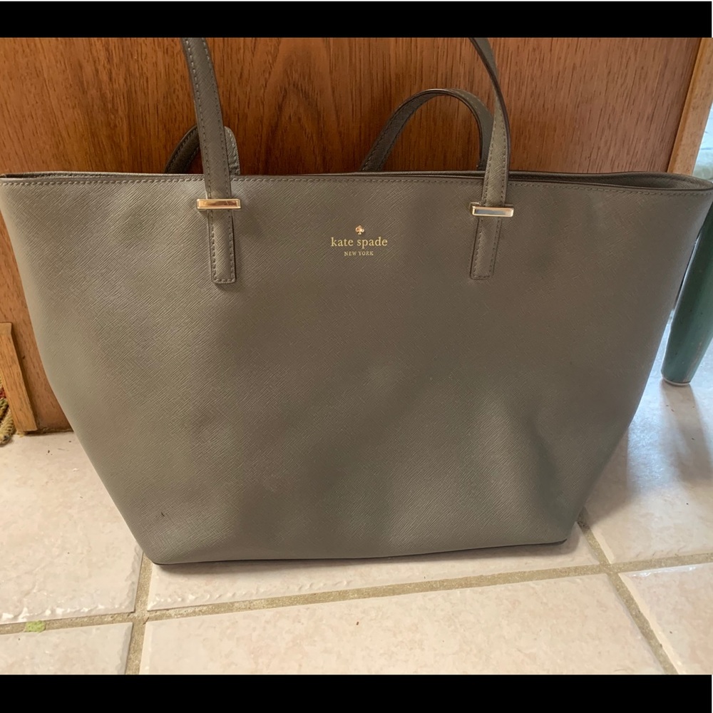 Gray Kate Spade Purse